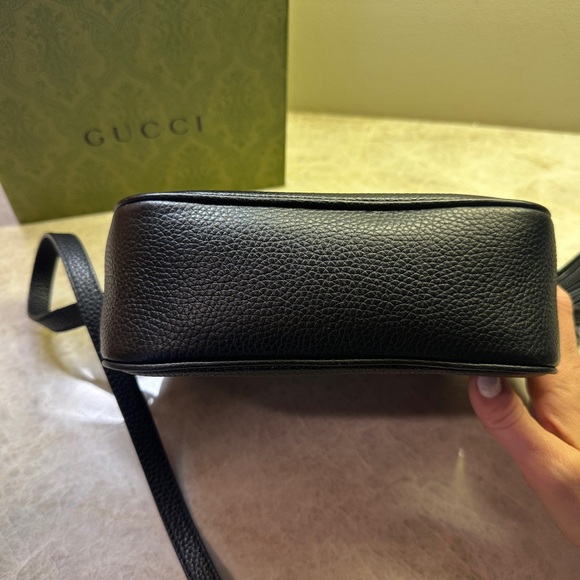 GUCCI Authentic Italian Soho Disco Black Leather Crossbody Bag - Picture 4 of 7
